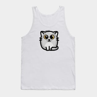 Chonky Boi - Gray Kitty (Orange Eyes) Tank Top